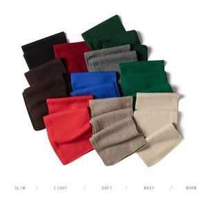 ผ้าพันคอแคชเมียร์คุณภาพสูงสำหรับผู้ชายและผู้หญิง ผ้าพันคอยาวสำหรับฤดูใบไม้ร่วงและฤดูหนาว สีพื้น - Product Image 4