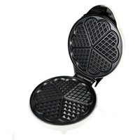 Mini gaufrier électrique 1200W, 20cm, revêtement antiadhésif, thermostat réglable, pour snacks, boîtier froid au toucher, prêt à l'emploi