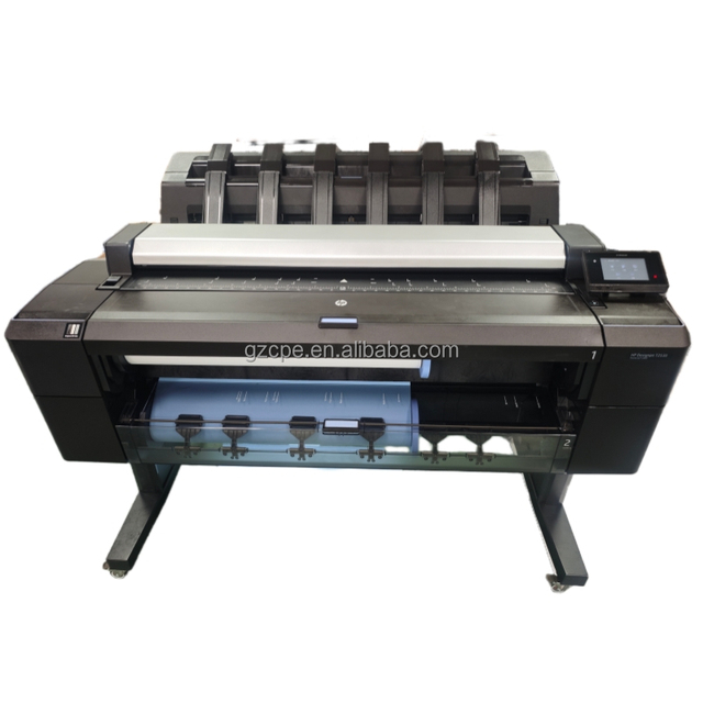 Used HP Designjet T2530 A1/A0 Large Format Multifunction Plotter 36 Inch CAD Blueprint Printer With Copy Scan Dual Roll Feeder