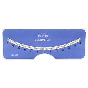 Clinomètre Haccuray 30-0-30 degrés, inclinomètre en plastique pour la mesure de l'angle de la colonne vertébrale, modèle Hg-165 - Product Image 1