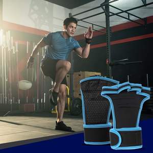 Gants d'entraînement <span class=keywords><strong>de</strong></span> <span class=keywords><strong>sport</strong></span> en croix pour fermeture velcro rembourrage en silicone imperméable soutien-poignet sans callosités pour entraînement <span class=keywords><strong>de</strong></span> gymnastique pour hommes - Product Image 5