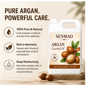 Aceite de Argán 100% Puro y Orgánico, Aceite de Semilla de Argania Spinosa de Primera Calidad Prensado en Frío para el Cuidado del Cabello, Hidratante para la Piel y Ar - Product Image 3