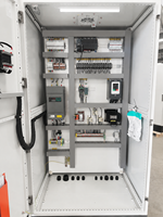 Armoire de commande électrique industrielle IP54 en acier au carbone, sur pied, avec plaque de montage et entrée de câbles
