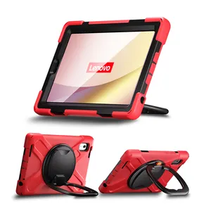 Yapears 3 IN 1 Full Body Protection Round Hand Design Multi-functional Case For M9 TB-310FU 2023 Tablet Case Red Color