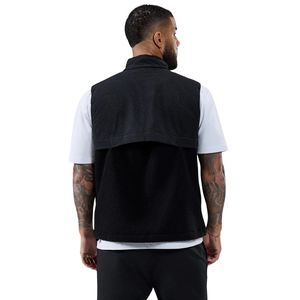 <b>Mens</b> Black Sherpa Fleece Gilet Full Zip Sleeveless <b>Thermal</b> <b>Vest</b> Warm Casual Outdoor Sportswear Bodywarmer Jacket - Product Image 2
