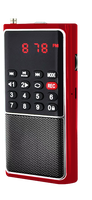 LCJ L-338 Ukuran Saku Mini Sepeda Motor Skuter Sepeda Motor USB/TF Mp3 Player dengan Speaker untuk Sepeda Motor