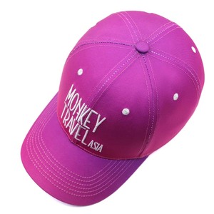 Phong Cách Thể Thao Fuchsia Mũ Bóng Chày Sinh Động 'Khỉ Du Lịch Châu Á' Thêu Thoáng Khí Không Thấm Nước Tùy Chỉnh Logo Unisex Thiết Kế - Product Image 2