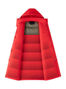 Veste d'entraînement de football antistatique pour hommes et femmes manteau d'hiver long au genou en coton rembourré imprimé LOGO épaissi <span class=keywords><strong>sport</strong></span> teint en plaine - Product Image 3