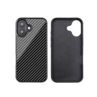 Nouveauté 2026 – Coques de téléphone magnétiques étanches en fibre de carbone noire de haute qualité pour iPhone 15/16 Pro Max