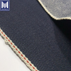 33Oz Siêu Nặng Nhật Bản Nguyên Liệu Denim Vải Tùy Chỉnh Indigo Warp Sẽ Phai Dệt Kỹ Thuật Cổ Điển Thẳng Cắt Jeans Twill Mô Hình - Product Image 2