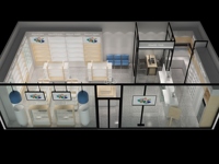 Farmacia Cabinet Shop Design d'intérieur Présentoir de vente au détail Meubles de pharmacie avec étagères de pharmacie