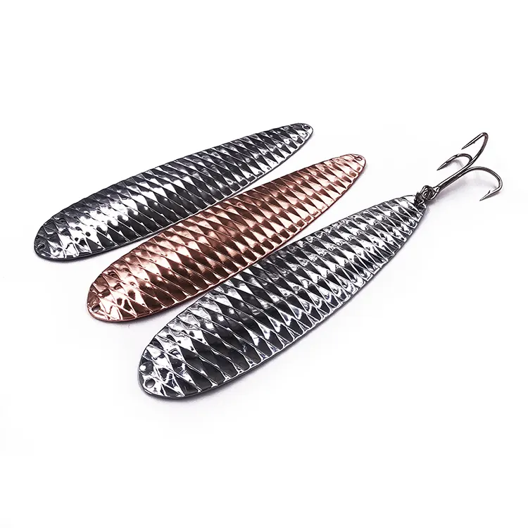 17cm Wholesale Quality Assorted Casting Metal Gold Spoon Lure Jigging Fishing Trolling Spoon Lures Salt Water