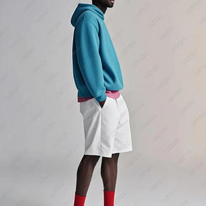 OEM personnalisé pull à capuche pour hommes Heavy Duty coton bulle impression polaire style décontracté avec épaule tombée style hiver - Product Image 2