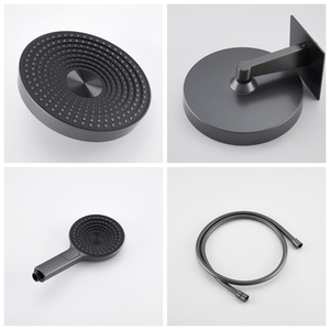 Juego de Ducha de Pared con Acabado Cromado, de Lujo, con Pantalla Digital de Temperatura Constante, Tres Funciones, con Ducha de Mano, para el Hogar - Product Image 3