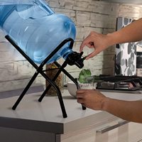 Camping 5 Gallonen abgefülltes Wasser umgekehrtes Trink regal Eimer halterung Regal Krug Getränkesp ender Lagerung Faltbarer Wiegen ständer