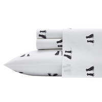 White Cartoon Tier Bettlaken Set 200 TC Kids Home Textilien 100% Baumwolle Bettwäsche-Sets