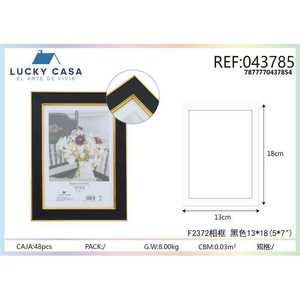 Ingrosso 13x18cm nero e oro cornice per decorazioni per la casa e regali cornici di alta qualità dal fornitore - Product Image 1