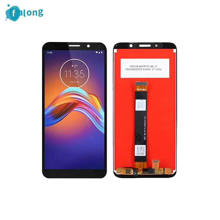 Mükemmel fabrika siyah lcd'ler E6 oyna Motorola MOTO E6 oyun için mobil telefon aksesuarı LCD dokunmatik ekran meclisi