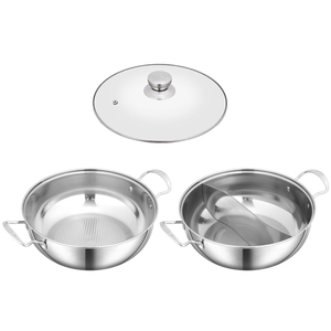 Casserole à <span class=keywords><strong>vapeur</strong></span> européenne en acier inoxydable pour cuisinières à gaz et à induction, capacité de 3 L, écologique avec couvercle en <span class=keywords><strong>verre</strong></span> - Product Image 1