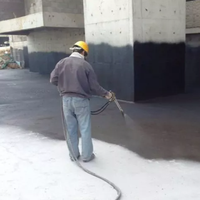 Matériau de revêtement imperméable à l'eau Bitume Caoutchouc Asphalte Pulvérisation de liquide Design moderne Extérieur à deux composants à réglage rapide