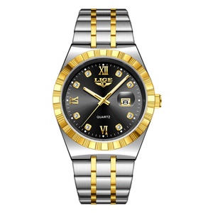 2025 New <b>Men's</b> Alloy Case Stainless Steel Band Quartz Wristwatch Business Fashion Simple Style Glass Pointer Custom Logo Support - Product Image 4