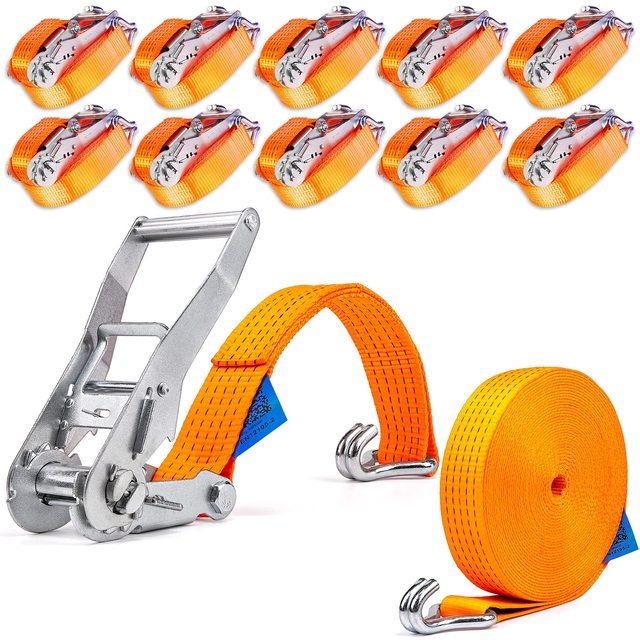 Heavy Duty Ratchet Straps Polyester Cam Buckle Lashing Tie Down Strap for Motorcycle Bike Kayak Roof Rack