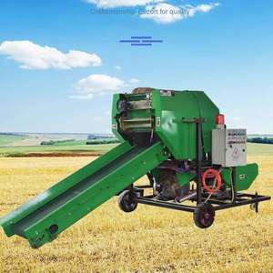 Mini presse à foin ronde largement utilisée pour les terres agricoles à vendre Mini presse à balles ronde pour l'ensilage de maïs Machine agricole - Product Image 5