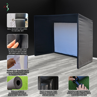 Carpa para Simulador de Golf en Casa con Pantalla HD Resistente a Impactos, Estructura de Acero Rígido, Tamaño Personalizado, Logotipo, Recinto para Simulador de Golf