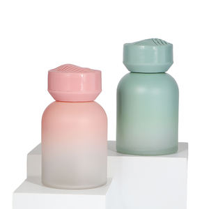 Botellas de cristal vacías redondas del aceite de la fragancia del difusor del color 4oz 120ml del gradiente personalizado para el hogar de Arama - Product Image 3