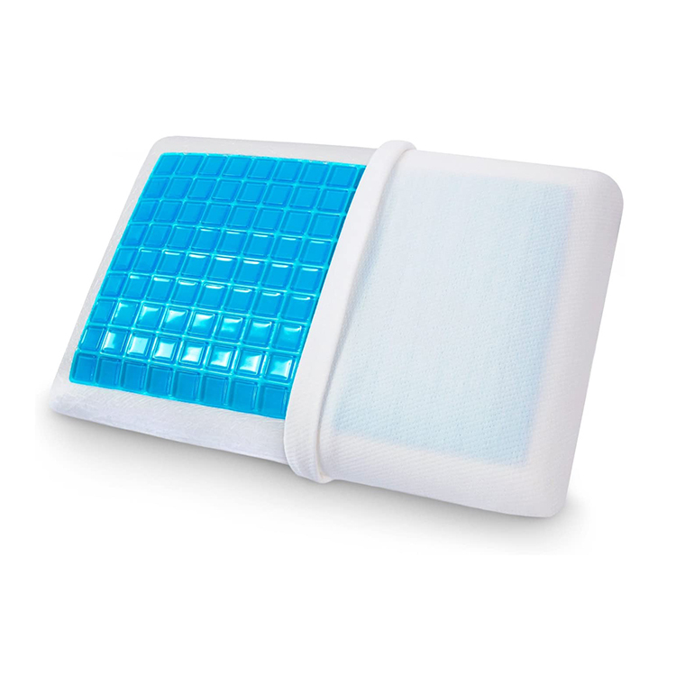 De espuma de memoria almohada gel cama ortopédica almohada incluye desmontable funda de almohada de tamaño estándar