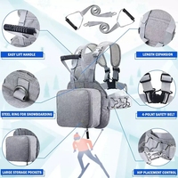 Sangle de ski OEM pour enfants Corde de traction de sécurité sportive Équipement d'entraînement de ski avec sac de poitrine Porte-ski Corde de protection pour débutants