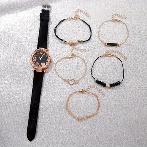 Set di Lusso 6 Pezzi: Orologio da Donna e Gioielli, Orologio al Quarzo e Bracciale, Perfetto per Regali e Momenti Speciali - Product Image 4