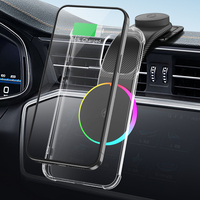 Chargeur sans fil magnétique ABS pour grille d'aération de voiture, 15W, rotatif, à chargement rapide, support de téléphone portable, meilleures ventes 2026