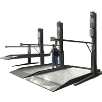 Système de levage hydraulique vertical à double niveau pour moto et voiture Équipement de stationnement à plusieurs postes