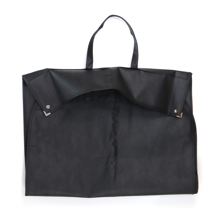 Luxury black eco friendly foldable cloth suit cover mens suit garment bag with zipper