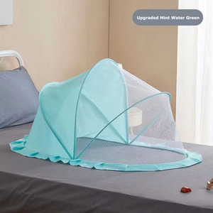 Strong Anti Plastic Mosquito Net Canopy for <b>Double</b> <b>Bed</b> Crib and Guest Room Soft Breathable Fabric Easy <b>Fold</b> Pouch Wholesale - Product Image 2