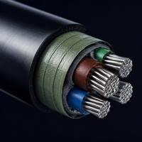 Cable de Alimentación Sumergible Industrial de 50 Bar, Hermético, 0.6-1kV, Cobre Estañado, Aislamiento CSM EPR, para Pozos Profundos y Bombas