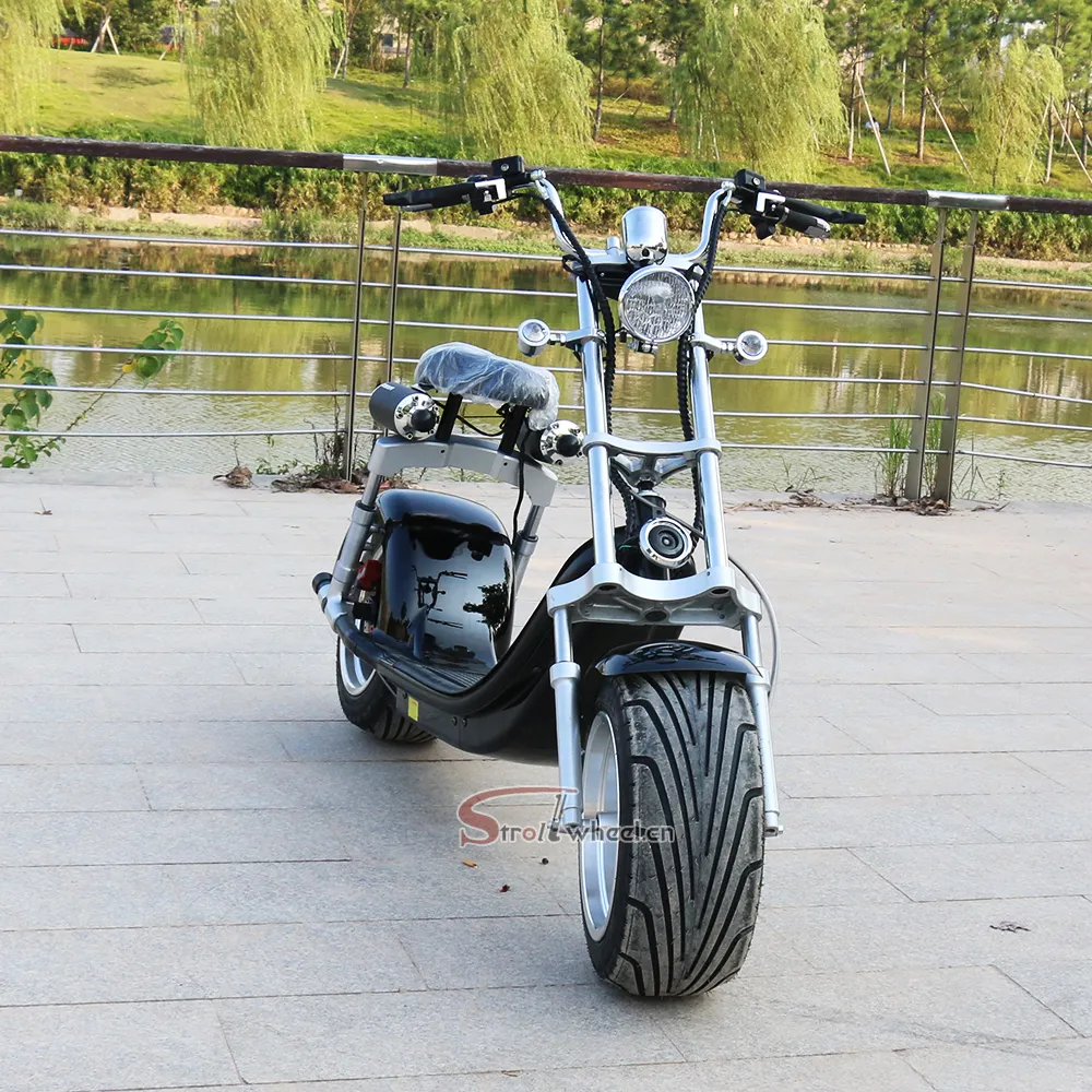 2019 China goedkope prijs elektro chopper motorfiets scooter 1500w 2000w 60v citycoco elektrische vet fiets