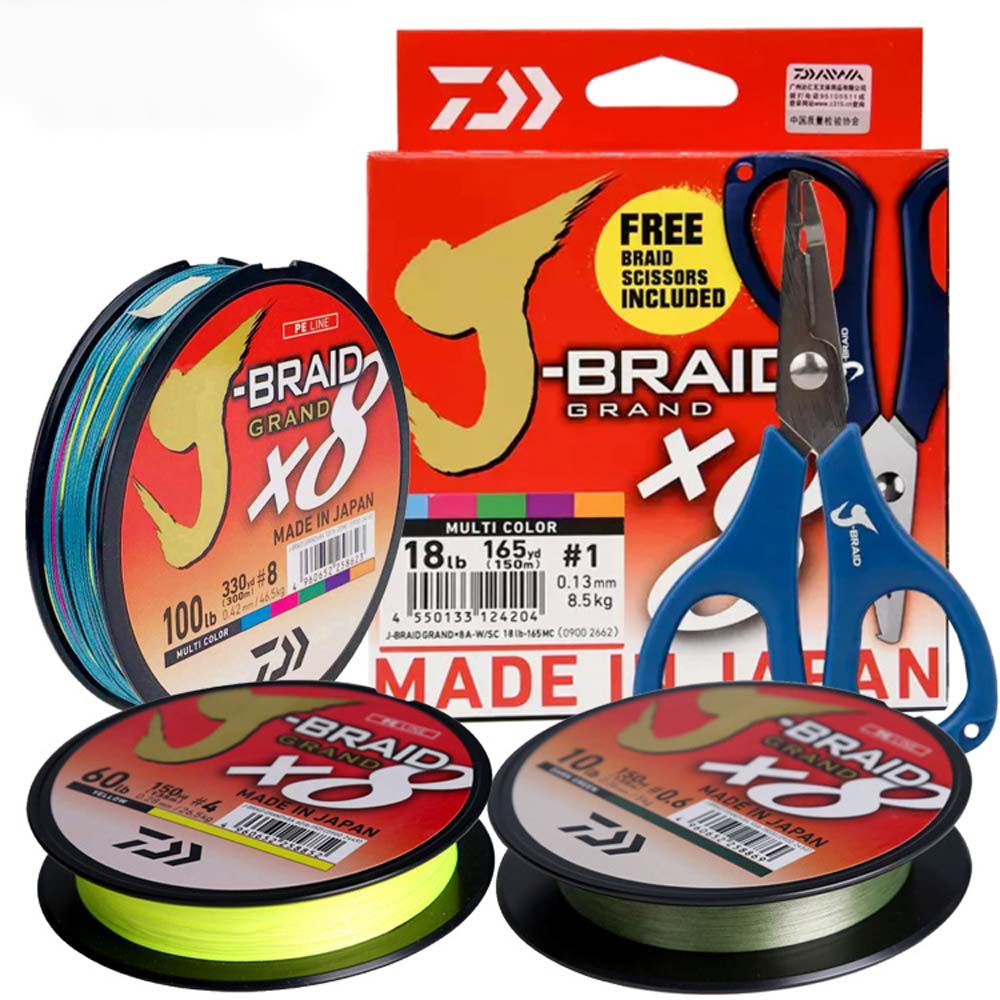 Daiwa J-Braid Grand 8 Stands Fishing Line - 300m Original