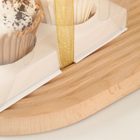 Boîte d'emballage de dessert en plastique transparente avec 2 4 6 compartiments adaptés aux mini tartes tartelettes collations pâtisseries friandises sucrées