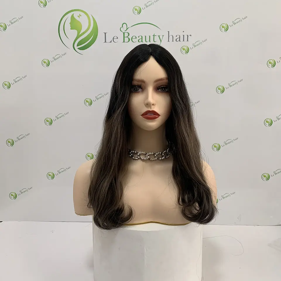 Lebeauty Hair Jewish Wig Kosher Wigs Silk Top Wig With Highlights Color 100% European Virgin Hair Sheitel For Women