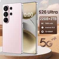 Smartphone S26 Ultra 5G Robuste, Écran 7,3 Pouces 2K, 16 Go + 1 To, Android 15, Processeur Deca Core, Version Globale, Double SIM