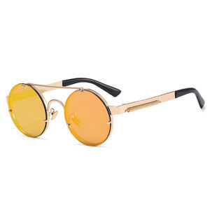 MS 8151 <span class=keywords><strong>Gafas</strong></span> de Sol <span class=keywords><strong>Redondas</strong></span> Steampunk de Metal Vintage con Resorte Personalizado para <span class=keywords><strong>Mujer</strong></span>, Gran Venta - Product Image 3