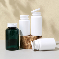 100cc 120cc 150cc 200cc bouteille de pilule de Capsule de médecine Compostable en plastique PET de couleur blanche avec capuchon déchirable