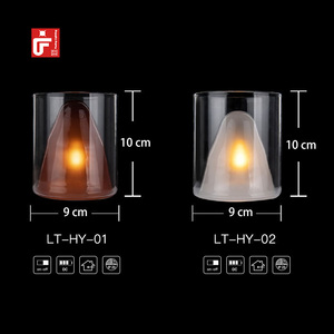 Feuer führte Tisch lampe Retro Atmosphäre Schlafzimmer Nachttisch Nachtlicht B & B dekorative Kunst kreative Flammen lampe - Product Image 2