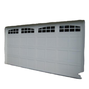 Puerta DE GARAJE DE ACERO aislada de estilo americano moderno Puerta motorizada marrón Portone Sezionale para aplicaciones de almacén residencial - Product Image 1