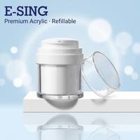 15ml 30ml 50ml 100ml Bouteille à pompe sans air sous vide en plastique avec emballage à large ouverture Bec d'oiseau à dispersion latérale Fournisseur de la Chine