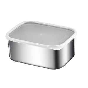 Caja de almacenamiento sellada de acero inoxidable 304 para refrigerador y congelador, caja de almacenamiento de alimentos, fiambrera japonesa - Product Image 2