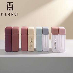 Tube de brillant à lèvres vide carré givré mat DIY en gros 5ml, flacon de brillant à lèvres, emballage cosmétique, tube de baume à lèvres - Product Image 1