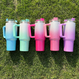 Gobelet à paillettes 40oz <span class=keywords><strong>blanc</strong></span> sublimation poudre brute gobelets à paillettes double paroi gobelet <span class=keywords><strong>pailleté</strong></span> 40oz isolé - Product Image 1